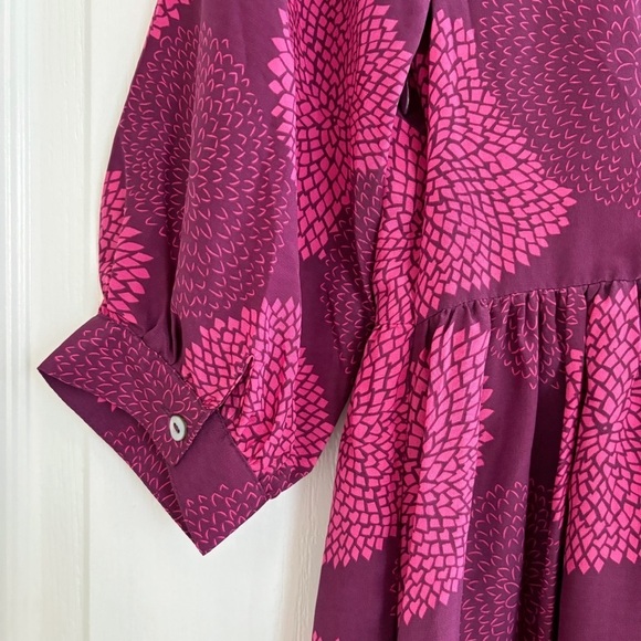 Girls From Savoy Dress Bouquet Toss Silk Dress Sz 0 Anthropologie - Picture 5 of 8